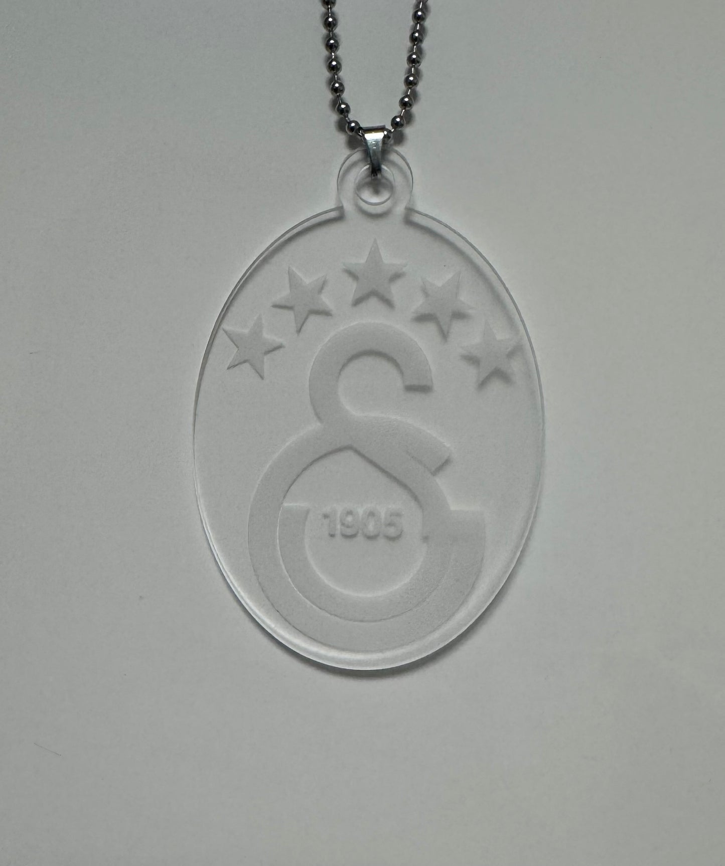 Galatasaray ca.7x6cm Rückspiegel Anhänger Auto Acryl Autoanhänger  30cm Kette