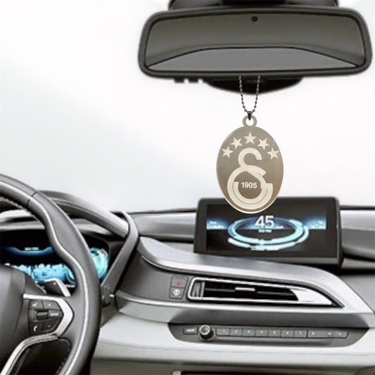 Galatasaray ca.7x6cm Rückspiegel Anhänger Auto Acryl Autoanhänger  30cm Kette