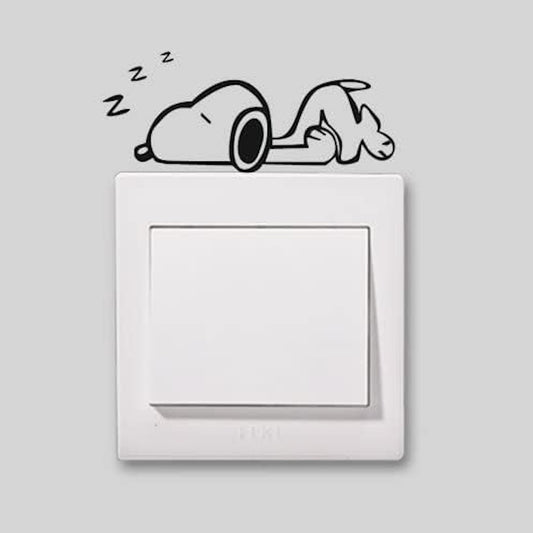 2x Snoopy Aufkleber Auto Sticker Logo Wandtottoo ca.10cm