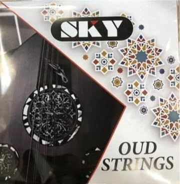 Komplettes Set mit 11 Oud Saiten aus Nylon, versilbert UD