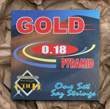 Kisa Sap Pyramid Tel 0,18 Saz / Baglama / Teli / Saiten / Gold