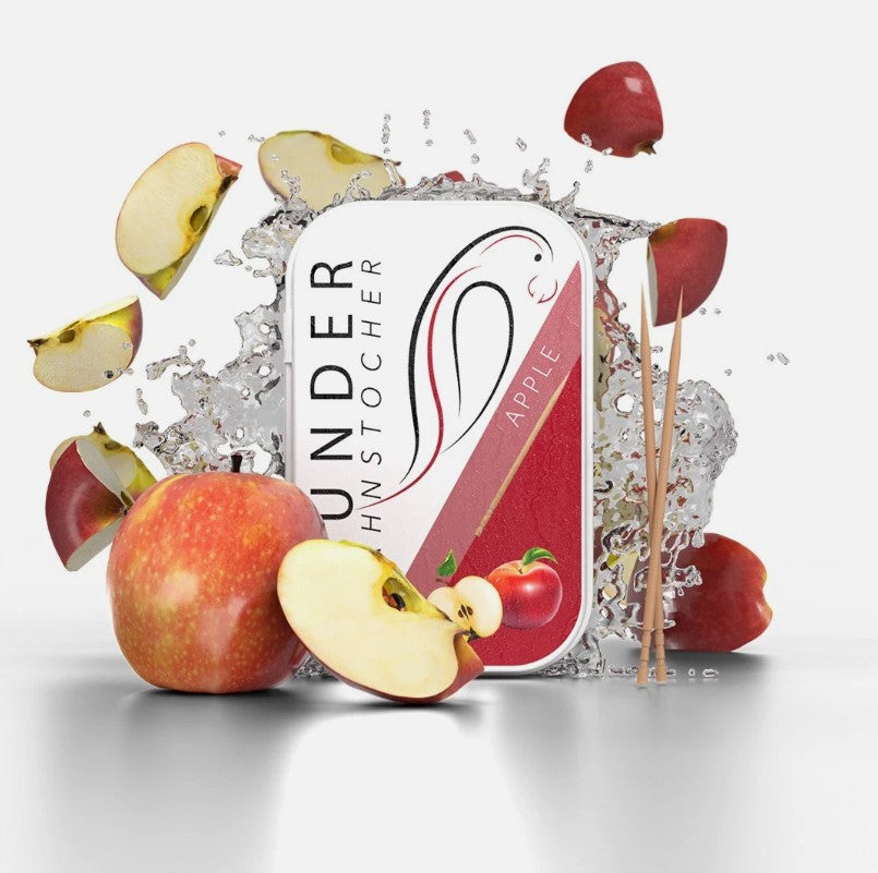 Wunder Zahnstocher - Zahnstocher mit Geschmack Apfel Metallbox