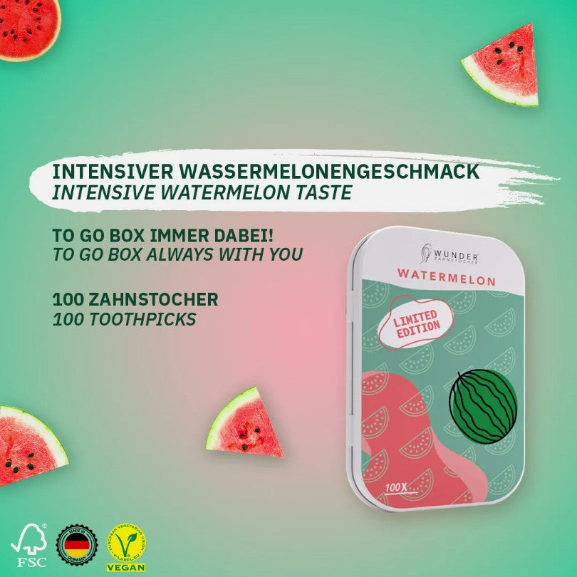 Wunder Zahnstocher - Zahnstocher mit Geschmack Wassermelone