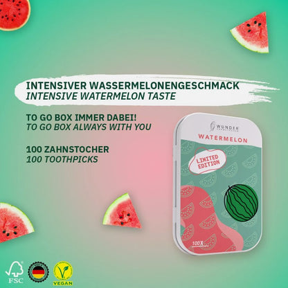 Wunder Zahnstocher - Zahnstocher mit Geschmack Wassermelone