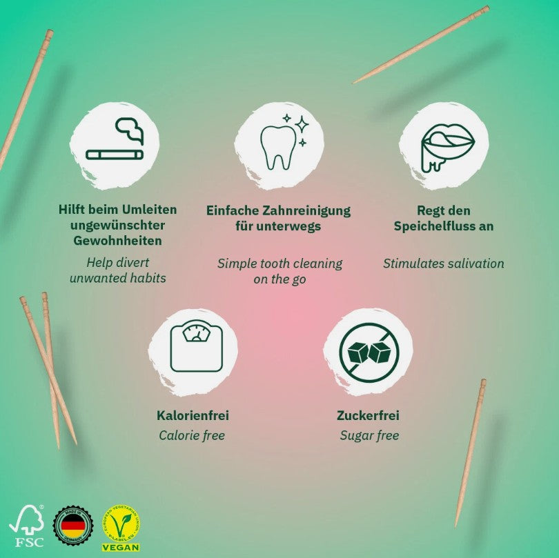 Wunder Zahnstocher - Zahnstocher mit Geschmack Wassermelone