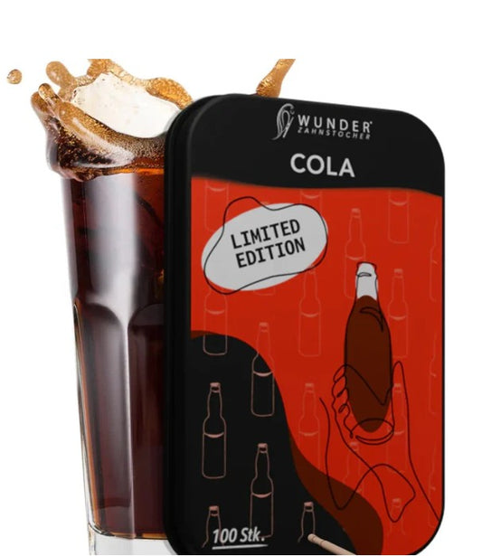 Wunder Zahnstocher - Zahnstocher mit Geschmack Cola Metallbox