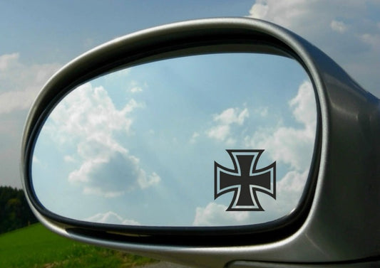 4x Eiserne Kreuz Iron Cross Sticker Spiegel Auto Aufkleber Oldschool 3 x 3 cm