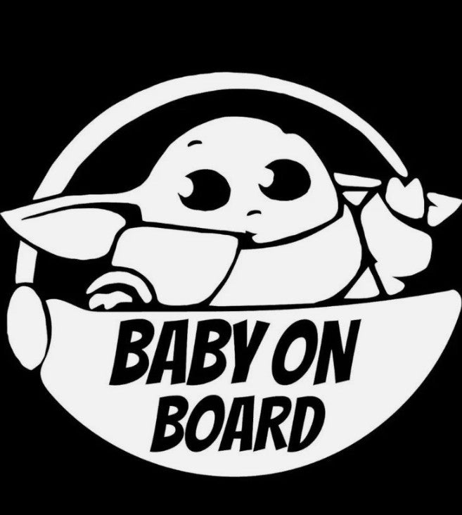 Baby on Board Cute Yoda Caution Aufkleber Vinyl Aufkleber Auto LKW Wand Laptop