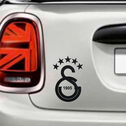 Galatasaray LOGO 5 Sterne Autoaufkleber Sticker 14x8,5cm CIMBOM Türkiye