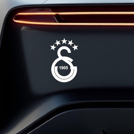 Galatasaray LOGO 5 Sterne Autoaufkleber Sticker 14x8,5cm CIMBOM Türkiye