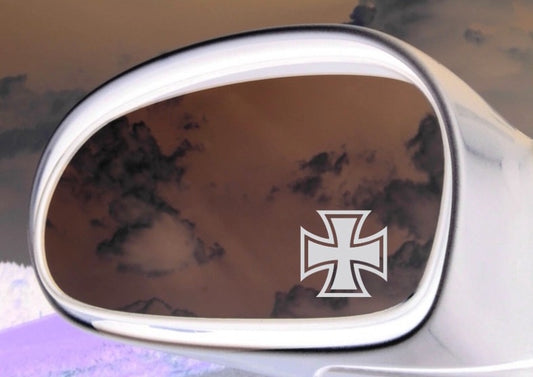 4x Eiserne Kreuz Iron Cross Sticker Spiegel Auto Aufkleber Oldschool 3 x 3 cm